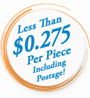 Postcards less than 28 cents designed printed and mailed